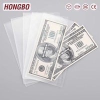 Hongbo vente chaude A6 taille givré PVC fente pour carte enveloppe pour 6 anneaux dossiers comme sacs de budgétisation