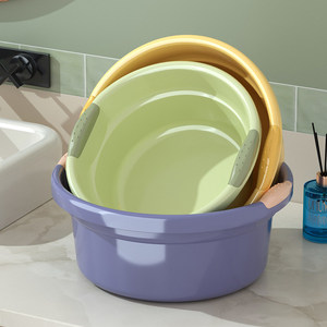Lavabo in Plastica Rotondo Extra Spesso e Profondo per Uso Domestico, Dormitori Studenteschi, Lavaggio Verdure e Bucato per Bambini - Product Image 3