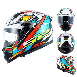 Casco de Moto Original <span class=keywords><strong>LS2</strong></span> FF300 de Verano con Doble Visor Antivaho Abatible Trasero, Abierto o Integral para Carretera con Diseño de Tiburón - Product Image 1
