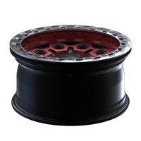 Ruedas Forjadas Geruida S3-00037 18-24 Personalizadas en Rojo Candy con Borde Mecanizado, Diseño Hexagonal, Tipo Deep Dish, Estándar DOT para Jeep Wrangler, Garantía de 6 Años