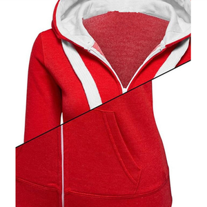 Nouvel arrivage de sweats à capuche zippés sur mesure pour femmes grande taille logo de bricolage sweat-shirt zippé surdimensionné brodé vêtements de sport-décontracté - Product Image 6