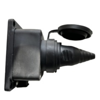 Type 012D-1 ip44 16a 250v 2P + E 2pin Allemagne caoutchouc SCHUKO prise montée sur panneau