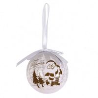 Ensemble de 7 décorations de Noël suspendues en forme de boule, pendentifs, design bonhomme de neige, décorations d'arbre