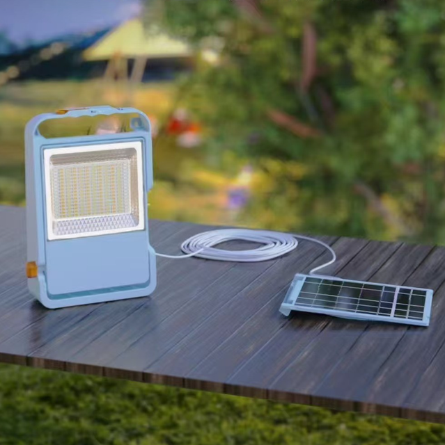 Magnetic floodlight with bracket hook cordless adjustable emergency work light Solar rechargeable portable LED work light