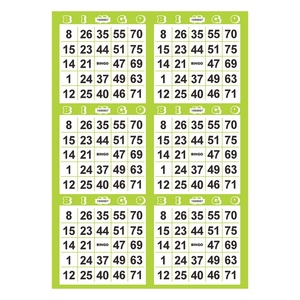 Bulk Discounts in Stock Custom Game Paper Number Grid Digital Printing Design Bingo Supply - Product Image 3