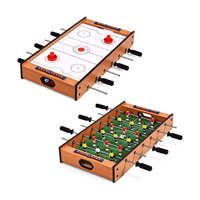 Table de jeu combinée mini 2 en 1, baby-foot et hockey sur table, en bois, jeu de société familial, jouet pour enfants et adultes