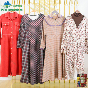 Súper Descuento <span class=keywords><strong>en</strong></span> Vestidos Usados de Primavera/Otoño al por Mayor, Estilo Vintage de Diseñador, Vestidos Midi de <span class=keywords><strong>Manga</strong></span> Larga para Mujer - Product Image 2