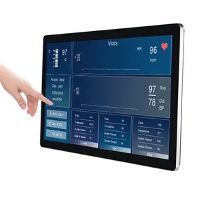18" 18.5" Touch Screen Waterproof Fanless Wide Screen All In One Panel PC With Celeron J1900 CPU For Medical