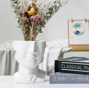 Vestíbulo para el hogar, jarrón de cerámica, jarrón creativo para el cuerpo de David, decoración de sala de estar, adorno artístico transfronterizo - Product Image 6