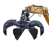 BOCHUANG Nouvelle pince hydraulique pour déchiqueter les déchets, rotative à 360 degrés, pour excavatrice, pour ferraille, pierres, avec pompe et boîte de vitesses de type Plum Blossom