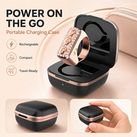 Bague connectée de luxe avec télécommande pour défilement TikTok, prise de vue caméra, et défilement de pages d'e-book pour téléphones mobiles et tablettes iOS et Android
