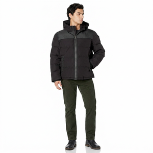 FINER THREADS Veste matelassée décontractée pour homme personnalisée, fermeture éclair, rembourrage en coton, respirante, séchage rapide, tissu en toile de haute qualité - Product Image 1