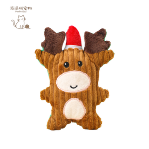 Nuova Serie Natalizia di Giocattoli in Peluche per Cani, Resistenti ai Morsi, Ecologici, con Effetti Sonori, Alleviano la Noia - Product Image 5