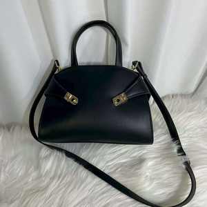 Bolso de hombro de cuero genuino para mujer, de lujo, con diseño inclinado, bolso tote para mujer con logo personalizado - Product Image 3