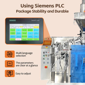 Machine de remplissage entièrement automatique tout-en-un pour sachets préformés Doypack et flacons de poudre, avec étiqueteuse, pour l'emballage de 0,06 g de poudre de thé - Product Image 6