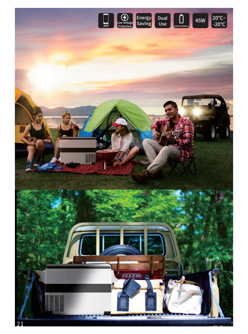 Portable Refrigerator DC 12V 55L Car Freezer For Caravan