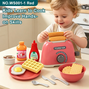 LEZA BABY Ensemble de cuisine éducatif pour enfants, jouet de simulation avec <span class=keywords><strong>grille</strong></span>-<span class=keywords><strong>pain</strong></span> et mixeur, ustensiles inclus, vente en gros à prix abordable - Product Image 3