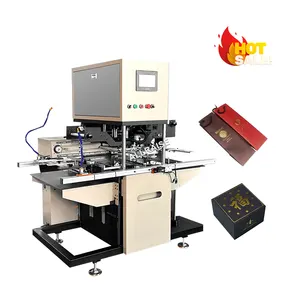 Máquina automática de estampagem a quente para guardanapo de papel, máquina de estampagem em folha de papel dourada e prateada