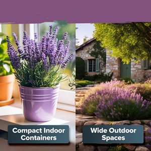 Kit de cerdas de flores de lavanda Premium cultivadas en el hogar 3000 flores silvestres de hierbas sin OGM para siembra de jardín interior/exterior alta tasa de germinación - Product Image 6