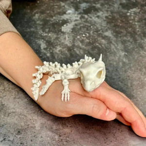3D in nhựa đồ chơi động vật mô hình tay tích hợp sọ Quỷ xương rồng khớp khủng long Halloween - Product Image 3