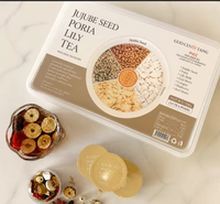 Mélange de Thé Bien-être aux Graines de Jujube, Poria et Bulbes de Lys – Sans Caféine, Infusion Naturelle de Plantes Mélangées en Sachets pour un Plaisir Quotidien de Boissons Chaudes