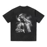 [Koleksi Star] Kaos Lengan Pendek O-Neck 100% Katun Longgar 220g Curry Paul George MJ Irving Rose Harden Retro Amerika
