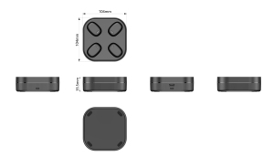 Station d'alimentation portable PS014 avec 4 emplacements de charge et technologie de charge rapide GaN, chargeur rapide 20W pour plusieurs appareils - Product Image 3