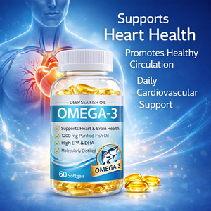 Huile de poisson des grands fonds, capsules molles d'Oméga-3 EPA DHA, 60 unités, haute pureté, marque privée, certifié GMP, service OEM/ODM - Product Image 6