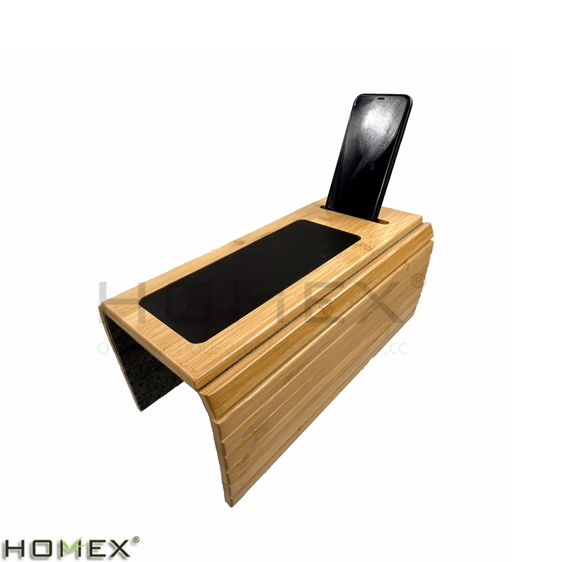 Бамбуковый поднос для дивана, маленький боковой столик для телевизора, подставка для чашек, подставка для напитков и подставка с дистанционным управлением