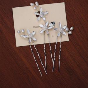 Изысканный свадебный гребень-заколка ручной работы с цветочным декором, посеребренный, для женщин, на день рождения, выпускной, годовщину - Product Image 3