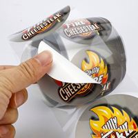 Autocollants personnalisés en vinyle adhésif imperméable, rouleau d'autocollants en feuille d'or, impression d'étiquettes pour produits alimentaires, autocollants ronds avec logo