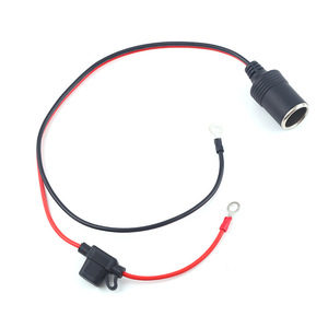 Support allume-cigare de voiture 12-24V avec boîtier à fusibles, câble de connexion et cordon d'alimentation - Product Image 5