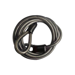 Steel Wire Rope 10mm 1.8m Plastic Coated Wear Resistant For Door And Car <b>Locks</b> - Product Image 5