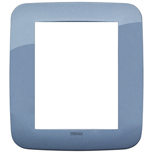 Vimar Square Wall Plate 18.5 Cm Blue Matte Finish For <b>Switches</b> - Product Image 1