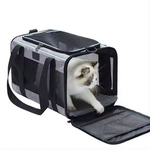 Free Sample Airline Approved Collapsible Soft Sided Removable Mat Cat <b>Dog</b> Travel Pet <b>Carriers</b> for Pet <b>Dog</b> <b>Backpack</b> - Product Image 1