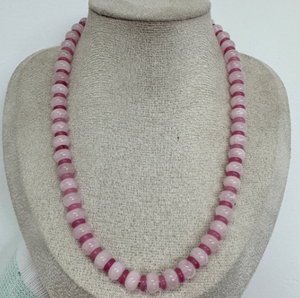 Collar Bohemio de Piedra Natural Nueva Joyería de Cuentas DIY Collar de Piedras Naturales Coloridas de Acero Inoxidable de 18k Resistente al Agua - Product Image 4