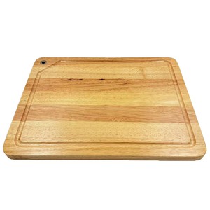 Rubberwood Cutting Board 35.5x28x1.5cm Rectangle Kitchen Chopping <b>Block</b> For Steak Fruit Household Use - Product Image 2