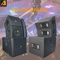 ACTPRO AUDIO Ensemble de haut-parleurs actifs à caisson de basses unique de 12 pouces VRX932 + VRX918 à alimentation passive