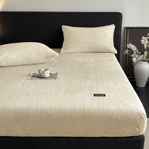 Sábana Bajera Térmica Polar Coral de Tamaño Personalizado-Protector de Colchón Antideslizante con Tela Cepillada Suave - Product Image 4