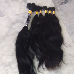 Cheveux indiens vierges et bouclés 100% naturels, non traités, en vrac Cheveux bruns et bloc naturel, naturels, vierges Processus naturel uniquement, transformation naturel - Product Image 1