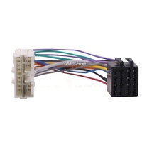Meihua adaptor konektor Radio mobil, Universal ISO kabel Harness untuk Mitsubishi Auto DVD CD Player