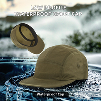 Casquette Strapback non structurée à profil bas, logo personnalisé imprimé, en nylon imperméable, séchage rapide, pour le sport, les activités de plein air, les voyages, la course à pied et le camping