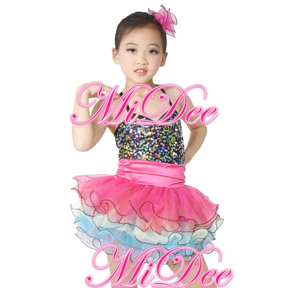 Midee ชุดเต้นรำบัลเล่ต์ Tutu สำหรับเด็กผู้หญิงปักเลื่อมชุดบัลเล่ต์ leotards