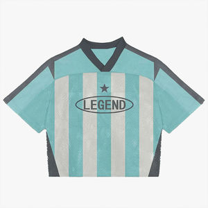 Nueva Camiseta Deportiva Casual de Fútbol Americano para Hombre, Estilo Vintage de Baloncesto, Manga Corta, Hip Hop, Moda Urbana - Product Image 1