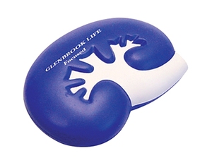 Bola antiestrés de espuma con logotipo personalizado, forma de riñón de PU para niños y adultos, regalo promocional de negocios - Product Image 1