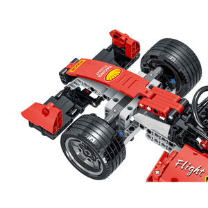 Mork Nouveauté 025002 RC Red Ferarried SF90 Voiture de course DIY <span class=keywords><strong>F1</strong></span> Voiture Technol Modèle de construction en blocs Jouet voiture - Product Image 4