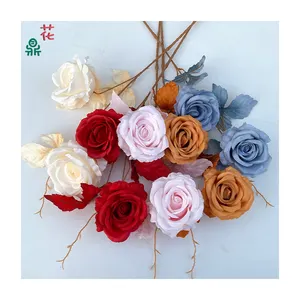 Affordable 2 Head Elie Rose Wedding Landscape Decoration Silk Flowers Commercial Beauty Chen Layout Artificial Flowers