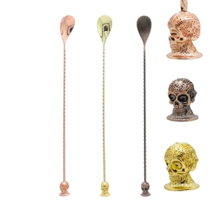 ช้อนคนโลหะสแตนเลส30ซม. สำหรับบาร์ค็อกเทลหรือร้านอาหารดีไซน์สุดสร้างสรรค์ออกแบบโลโก้ได้ตามต้องการ - Product Image 1