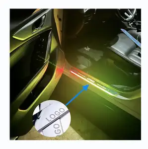 Pedal de luz anticolisión para coche, proyector de luz láser con logotipo, fuente de alimentación