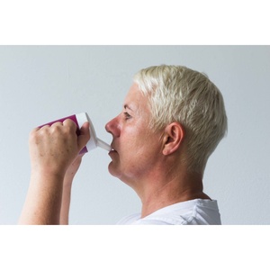 Couvercle à bec verseur ORNAMIN avec grande ouverture - Aide à la consommation à débit contrôlé, fixation adaptative pour tasse - Product Image 4
